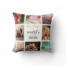 8 Foto-Collage Personalisierte Welt Beste Mama