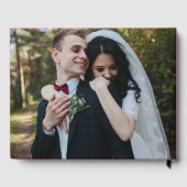 8 Foto Collage Personalisiertes Couple Gästebuch (Rückseite)