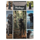 8 Foto-Collage und personalisierter Text Klemmbrett (Vorderseite)