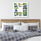 8 Foto Collage Vater Pater Keepake Leinwanddruck (Insitu (Schlafzimmer))