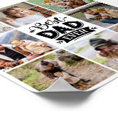 8 Foto Collage Vatertag Bester Vater je Poster (Ecke)