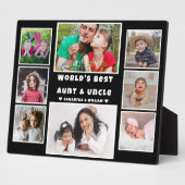 8 Foto Collage Weltbeste Tante und Onkel Fotoplatte (Seite)