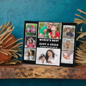 8 Foto Collage Weltbeste Tante und Onkel Fotoplatte (Seite)