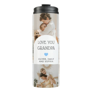 8 Foto Collage Wir Liebe Sie Opa Arch Thermosbecher