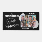 8 Foto Familienmotivation grau schwarz Schreibtischunterlage (Vorderseite)