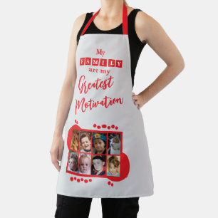 8 Foto Familienmotivation rot Schürze