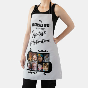 8 Foto Familienmotivation schwarz Schürze