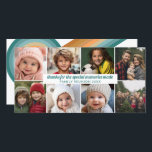 8 Foto - Family Wiedersehen Danke Collage Feiertagskarte<br><div class="desc">Eine lustige Familienmemento mit einem Platz,  um 8 Fotos hinzuzufügen und Text über das Treffen zu schreiben.</div>