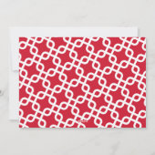 8 Foto Frohe Weihnachten Rotes Muster (Rückseite)