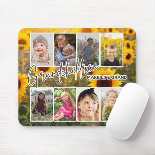 8 Foto "Großeltern machen das Leben groß" Mousepad (Mit Mouse)