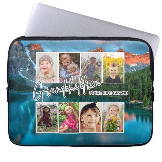 8 Foto "Großkinder machen das Leben groß" Laptopschutzhülle (Vorderseite)