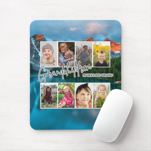 8 Foto "Großkinder machen das Leben groß" Mousepad (Mit Mouse)