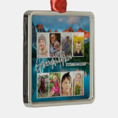 8 Foto "Großkinder machen das Leben groß" Ornament Aus Metall (Rechts)