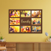 8 Foto Herbst Braun-Gold-Familie Leinwanddruck (Insitu (Wohnzimmer))