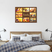 8 Foto Herbst Braun-Gold-Familie Leinwanddruck (Insitu (Schlafzimmer))