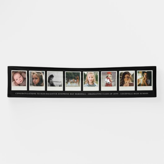 8 Foto Instant Film Abschluss oder Special Event Banner (Horizontal)