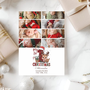 8 Foto Karo Rentier Erstes Weihnachten