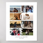 8 Foto Liebe Collage Poster (Vorne)