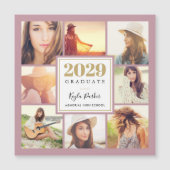 8-Foto-Magnetkarten für den Abschluss Magnetkarte (Vorderseite)