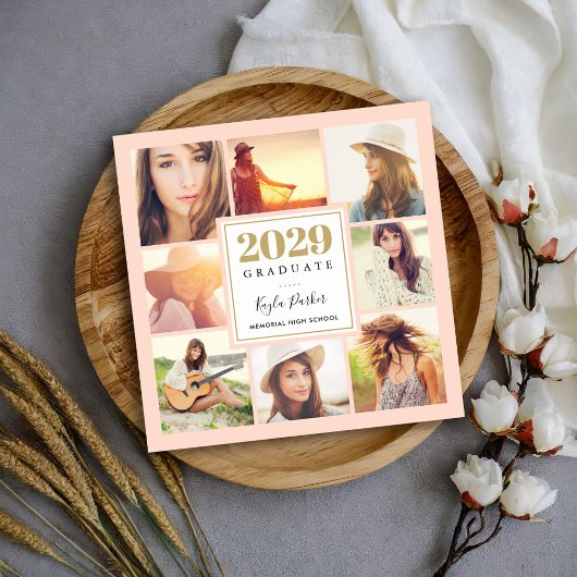 8-Foto-Magnetkarten für den Abschluss Magnetkarte