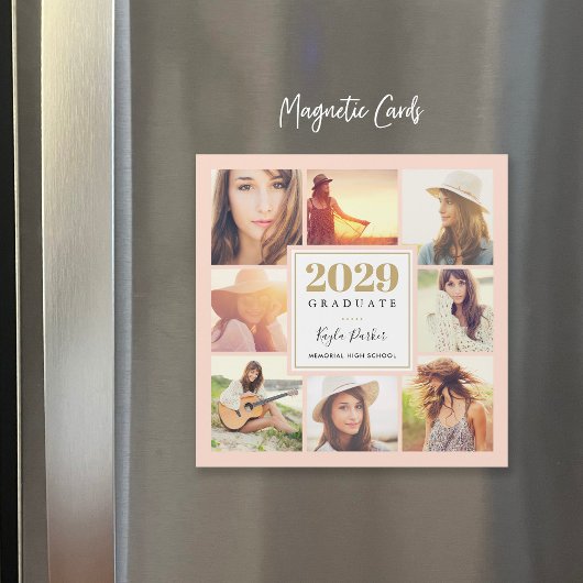 8-Foto-Magnetkarten für den Abschluss Magnetkarte