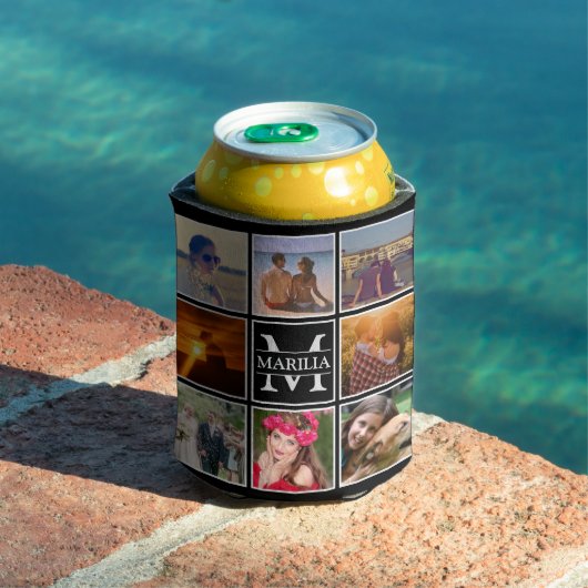 8 Foto mit Monogramm hochladen Dosenkühler (In Situ Pool)