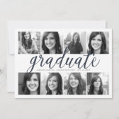 8 Foto Moderner Abschluss Einladung (Vorderseite)