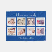 8 Foto Personalisierter benutzerdefinierter Text ( Fleecedecke (Vorderseite (Horizontal))