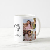 8 Foto Personalisierter Name Hund Kaffeetasse (VorderseiteRechts)