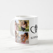 8 Foto Personalisierter Name Hund Kaffeetasse (Vorderseite Links)