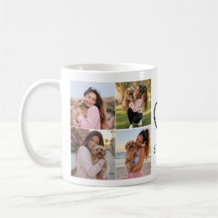 8 Foto Personalisierter Name Hund Kaffeetasse