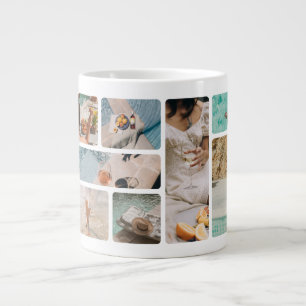 8-Foto-Raster-Tasse Personalisierte Fototasse al Jumbo-Tasse