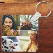 8 Foto Schlüsselanhänger aus doppelseitigem Metall (Rückseite)