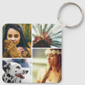 8 Foto Schlüsselanhänger aus doppelseitigem Metall (Rückseite)