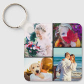 8 Foto Schlüsselanhänger aus doppelseitigem Metall (Vorderseite)