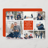 8 Foto Weihnachtskarte Einladung (Vorne/Hinten)