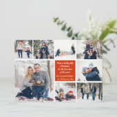 8 Foto Weihnachtskarte Einladung (Stehend Vorderseite)