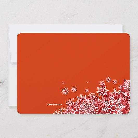 8 Foto Weihnachtskarte Einladung (Rückseite)