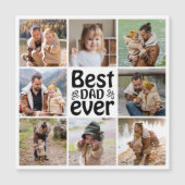 8 FotoCollage Bester Vater je Magnetkarte (Vorderseite)