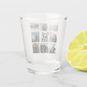 8 FotoCollage Bester Vater je Schnapsglas (Rückseite)