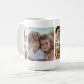 8 FotoCollage Custom Berry Monogram Kaffeetasse (Vorderseite Links)