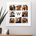 8 FotoCollage Custom Monogram Black and White Poster<br><div class="desc">Für dieses Design können Sie Instagram-Fotos verwenden. Verwenden Sie 8 quadratische Bilder,  um ein einzigartiges und persönliches Geschenk zu schaffen. Oder man behalte den Hipster Welpe und macht einen trendigen Sake. Wenn Sie die Bilder anpassen müssen,  klicken Sie auf das Werkzeug anpassen,  um Änderungen vorzunehmen.</div>