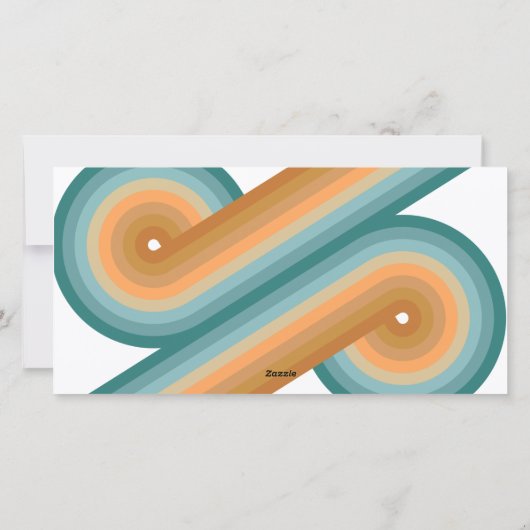 8 FotoCollage - Frohe Weihnachten Retro Streifen (Rückseite)