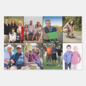 8 FotoCollage Geschenkpapier Set (Vorderseite)