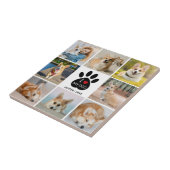 8 FotoCollage I Liebe Meine Dog Paw Print Fliese (Seite)