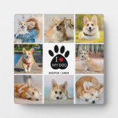 8 FotoCollage I Liebe Meine Dog Paw Print Fotoplatte (Vorderseite)