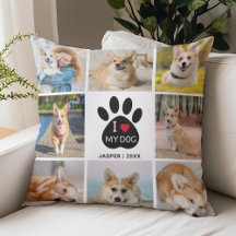 8 FotoCollage I Liebe Meine Dog Paw Print