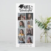 8 FotoCollage Just Graduated Class of 2023 Ankündigung (Stehend Vorderseite)