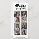 8 FotoCollage Just Graduated Class of 2023 Ankündigung (Vorderseite)