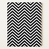 8 Fotocollage Optionaler Text — Schwarz bearbeiten Planer (Rückseite)